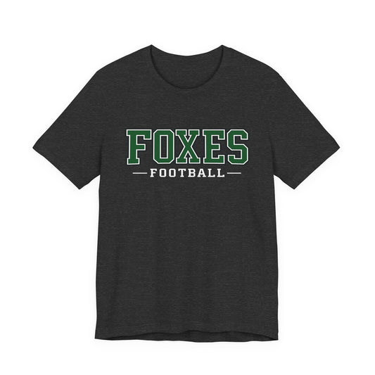 Foxes Football Tee — Green Collegiate Team Shirt