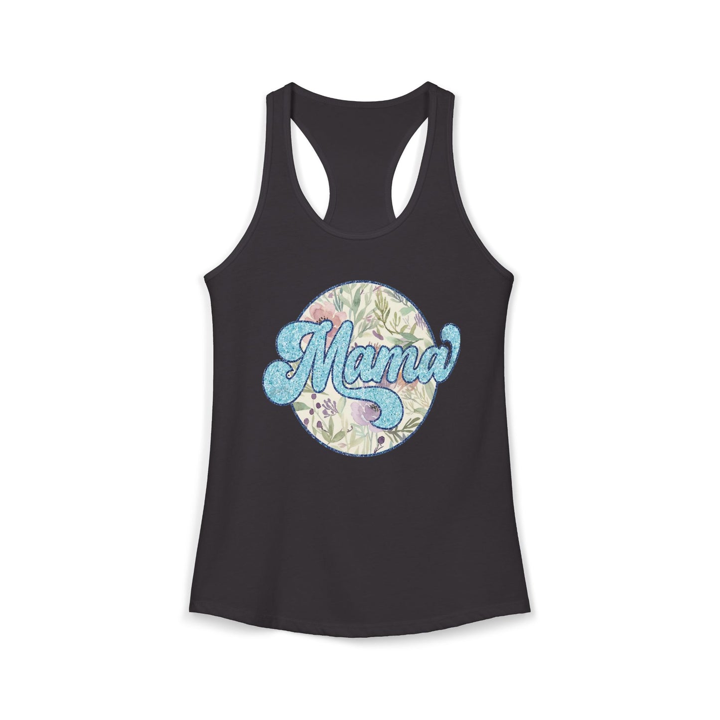 Mama Floral Racerback Tank