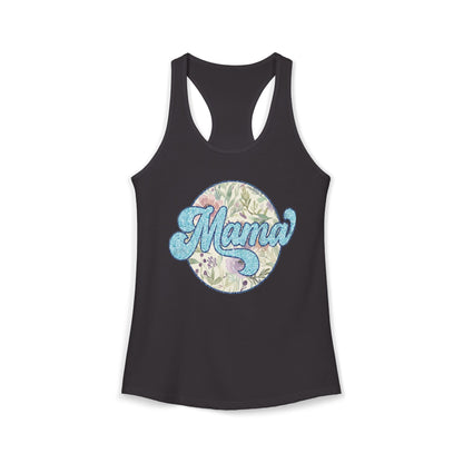 Mama Floral Racerback Tank