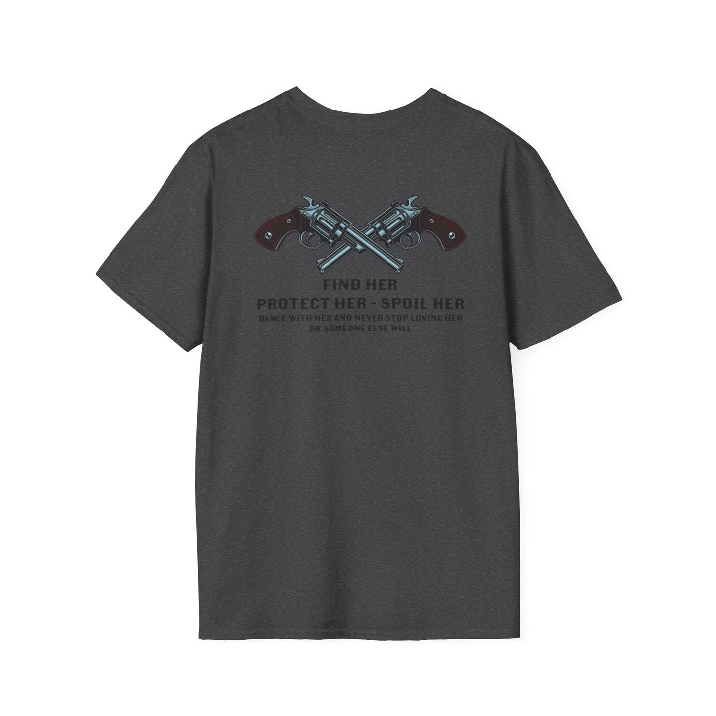 Mens Western Double Sided — "Find Her, Protect Her, Spoil Her"