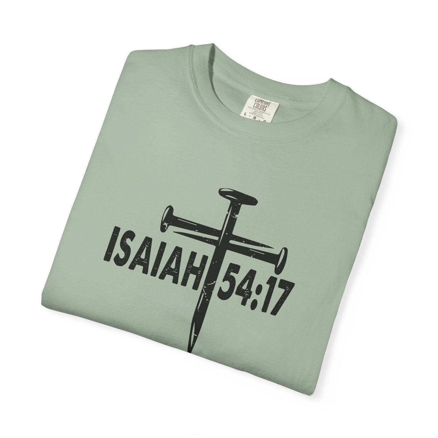 Isaiah 54:17 Faith Tee Front& Back
