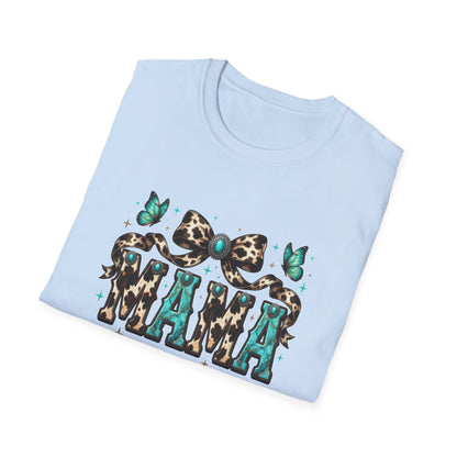 Mama Leopard Bow T‑Shirt