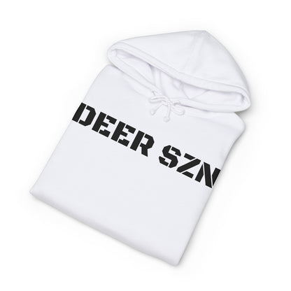 Deer SZN Hoodie - Camo Text Hunting Sweatshirt