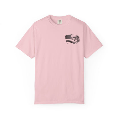 Fishing Bass T-Shirt — American Flag Bass Graphic Tee