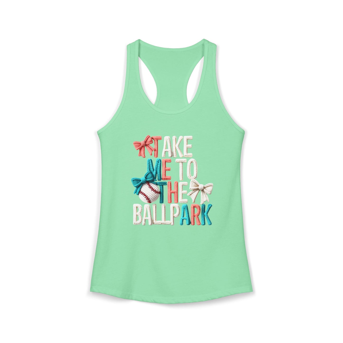 Take me to The Ballpark Racerback Tank