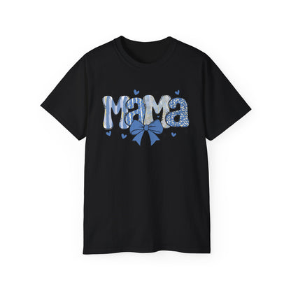 Mama Blue Bow T‑Shirt