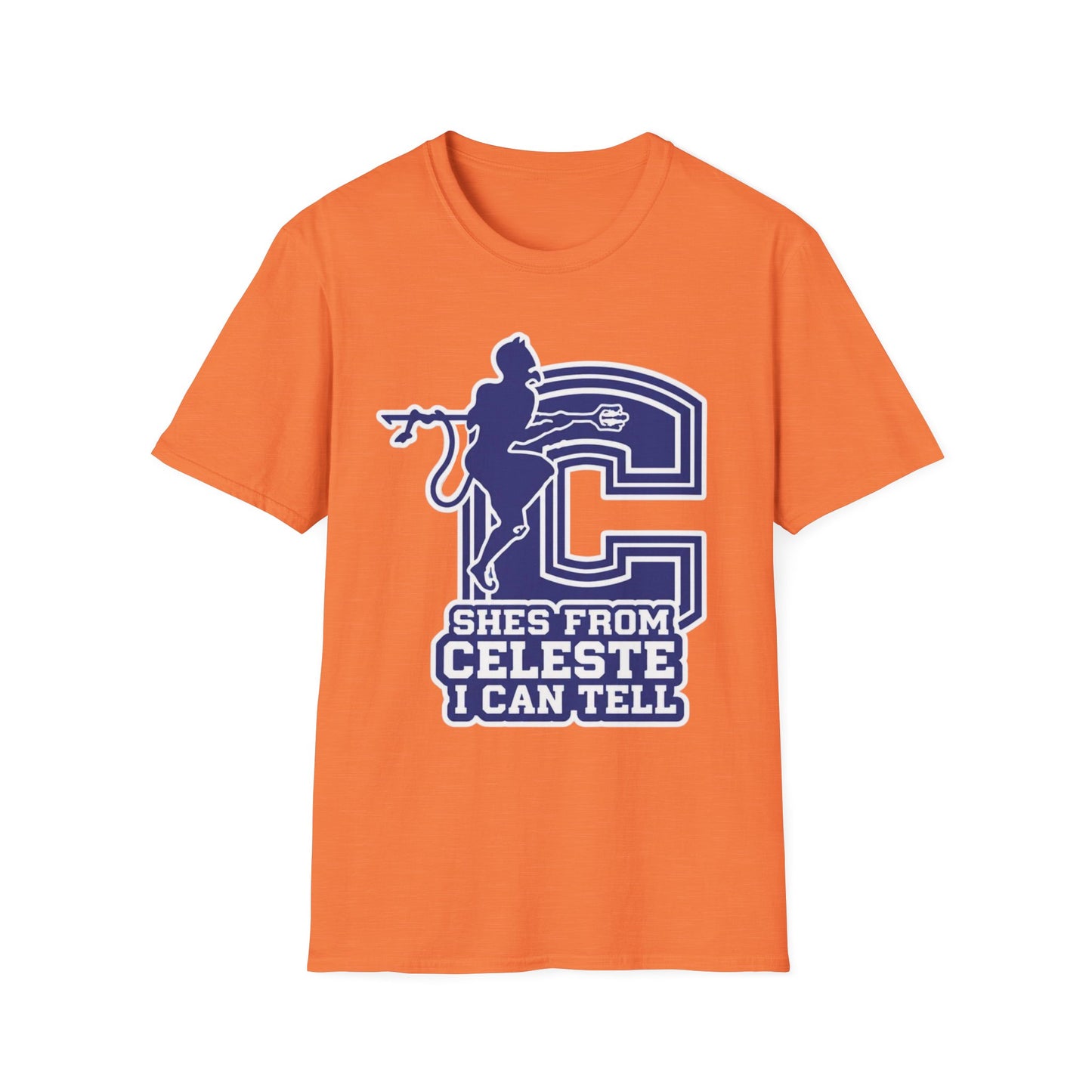 Celeste Cheer T-Shirt — "She's From Celeste I Can Tell" Graphic Tee