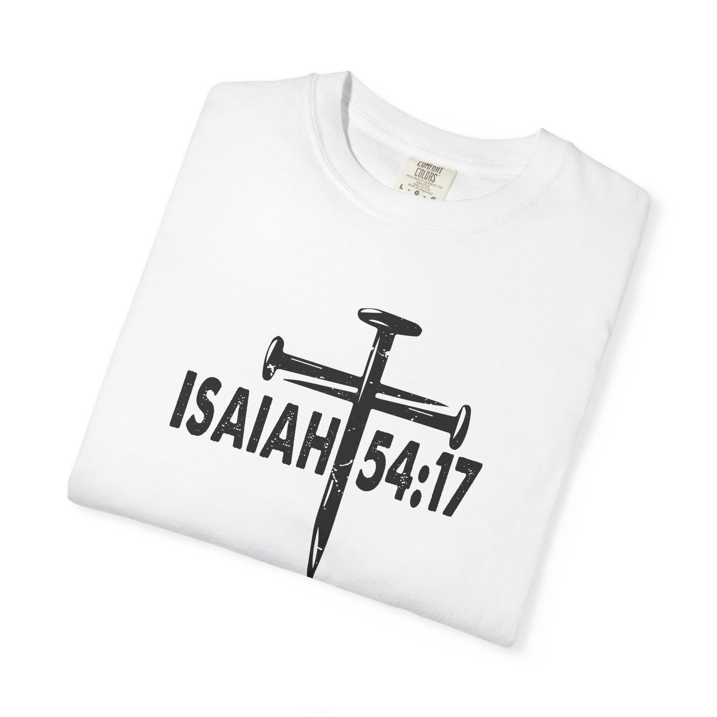 Isaiah 54:17 Faith Tee Front& Back