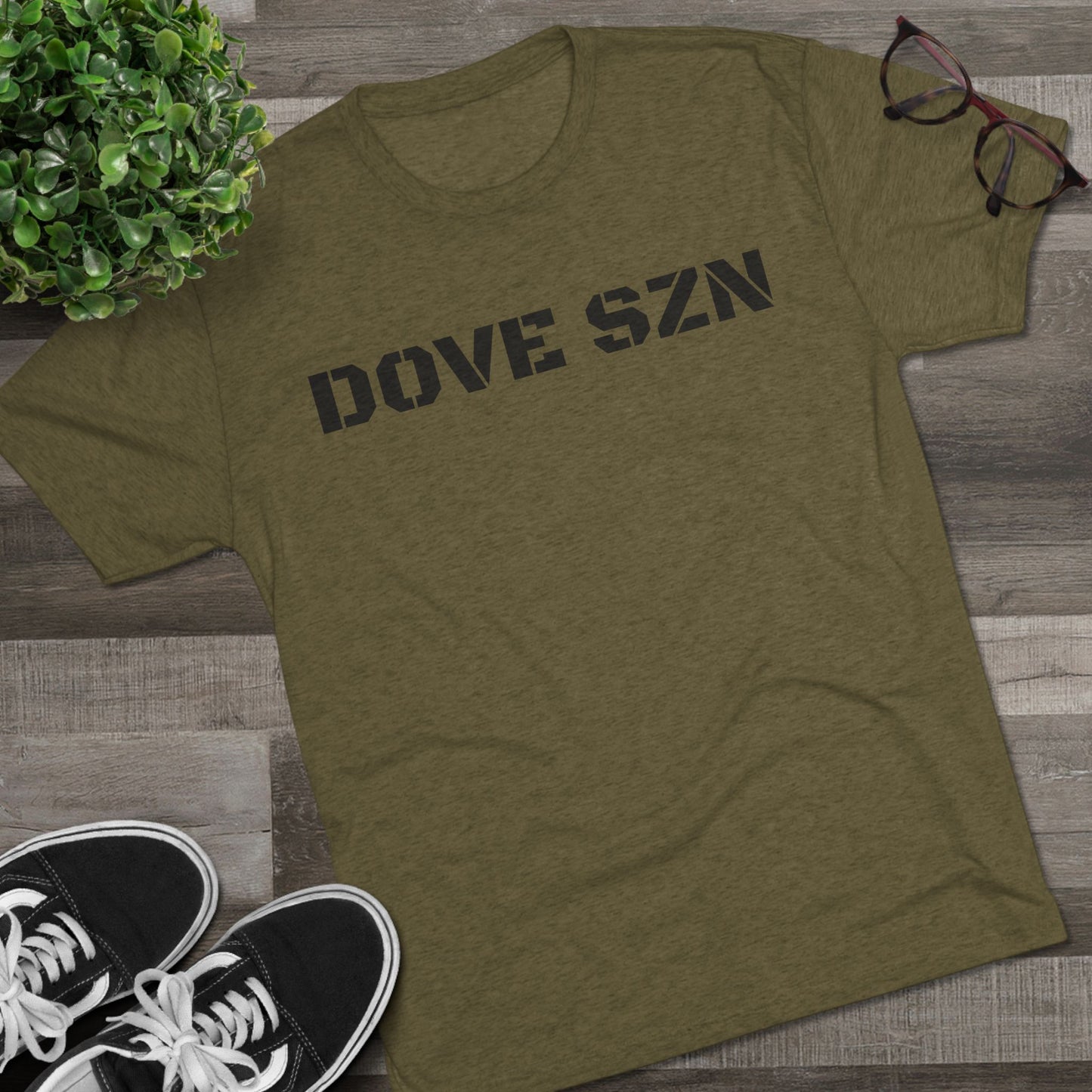 DOVE SZN Military Stencil T-Shirt — Minimalist Graphic Tee for Dove Lovers