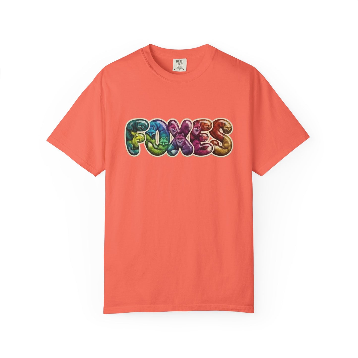 Bubble Letter Foxes Tee