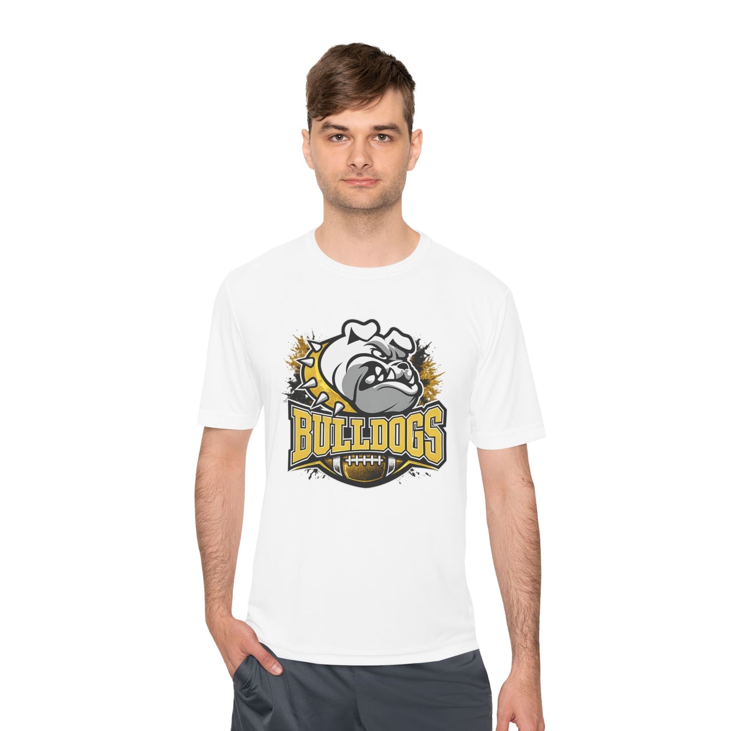 Bulldogs Football Mascot Tee — Moisture‑Wicking Sports Shirt
