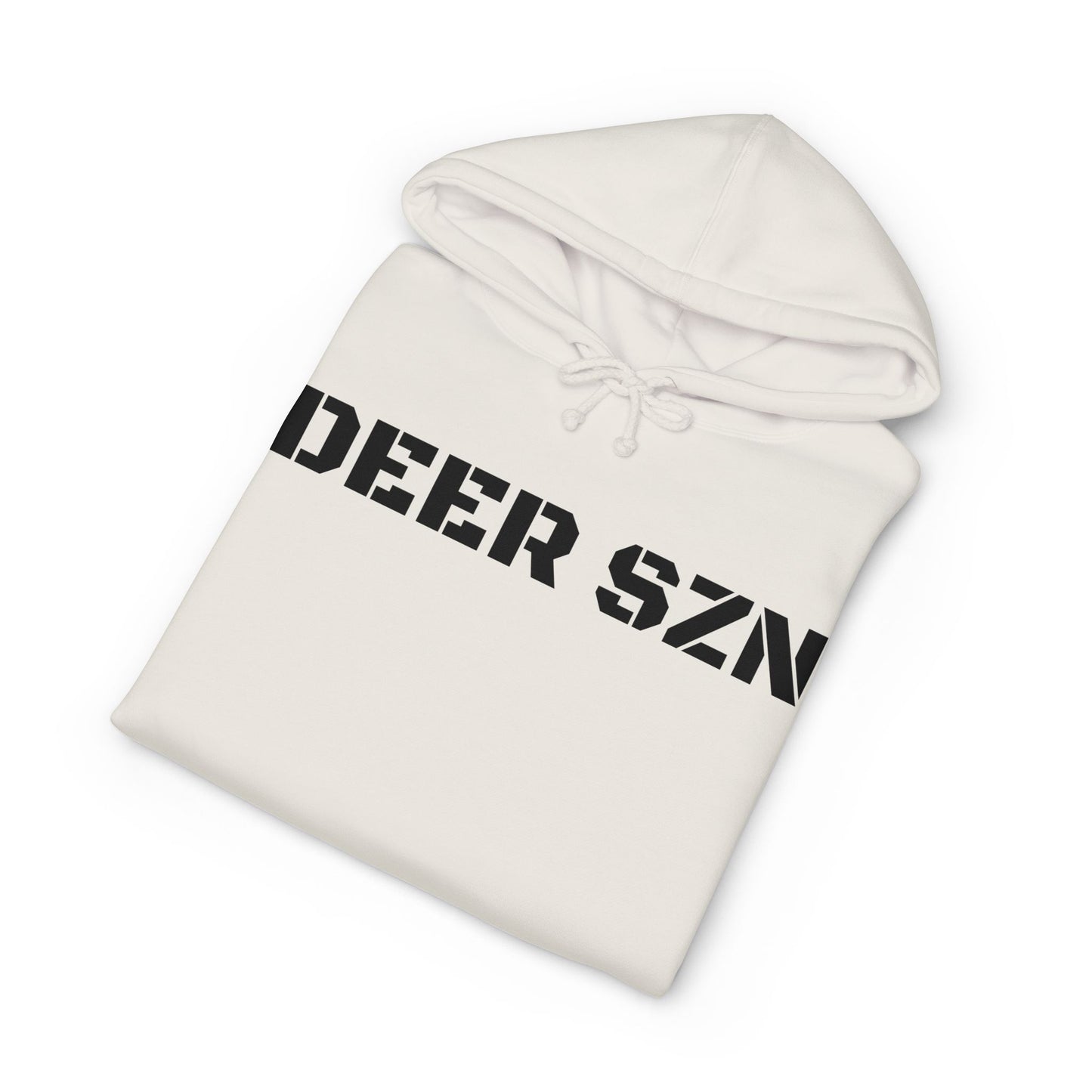 Deer SZN Hoodie - Camo Text Hunting Sweatshirt