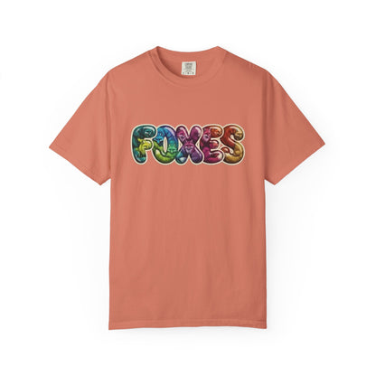 Bubble Letter Foxes Tee