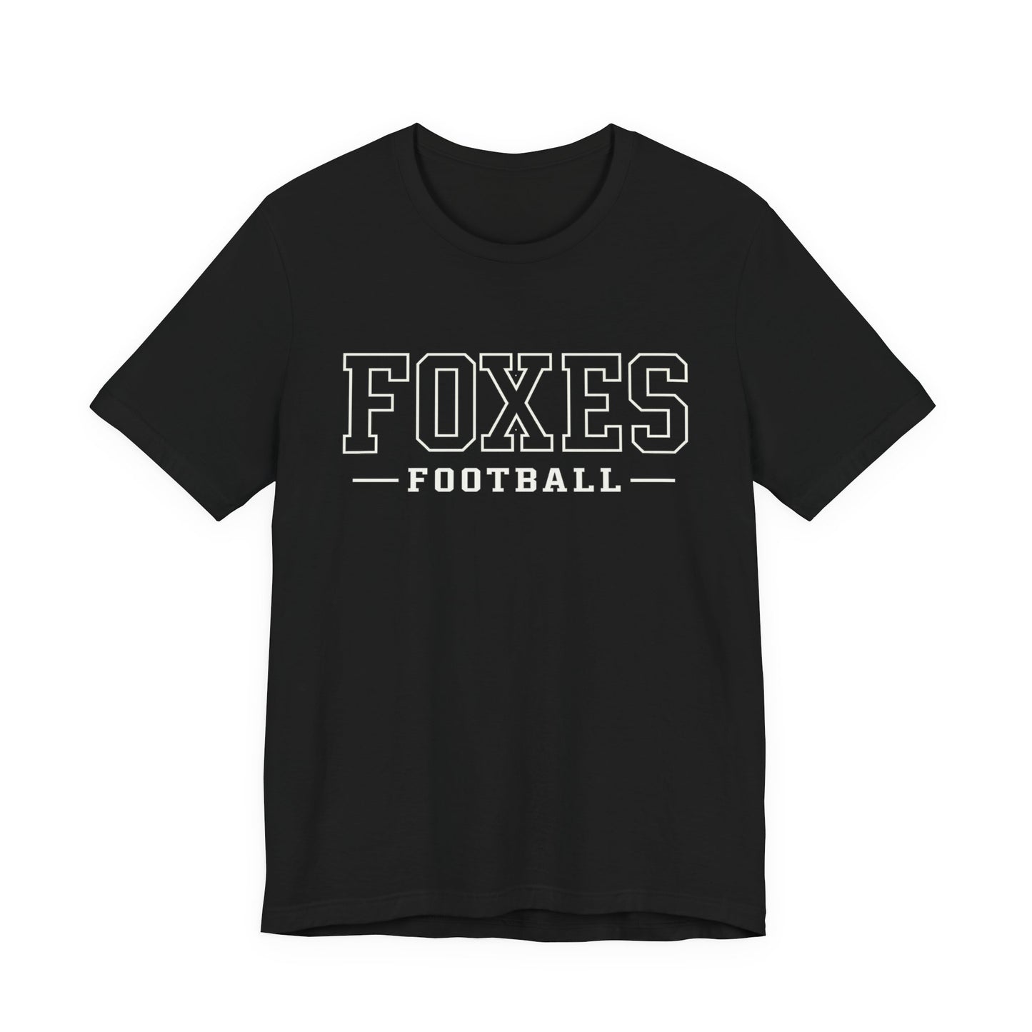 Foxes Football Tee — Green Collegiate Team Shirt