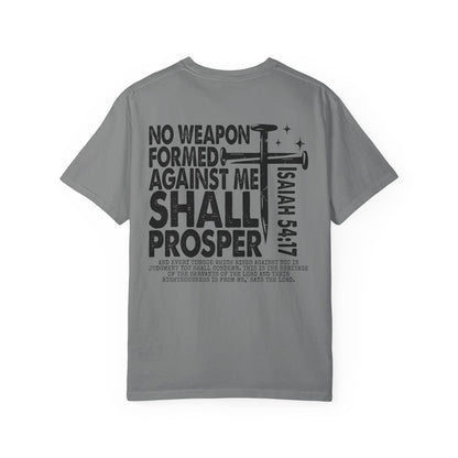 Isaiah 54:17 Faith Tee Front& Back