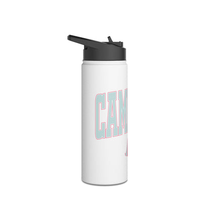 Camp Life Stainless Steel Water Bottle - WHITE