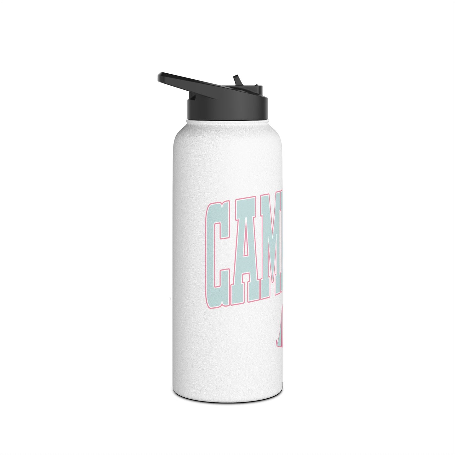 Camp Life Stainless Steel Water Bottle - WHITE