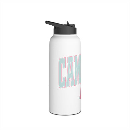 Camp Life Stainless Steel Water Bottle - WHITE
