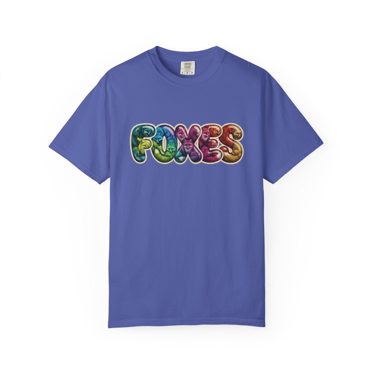 Bubble Letter Foxes Tee