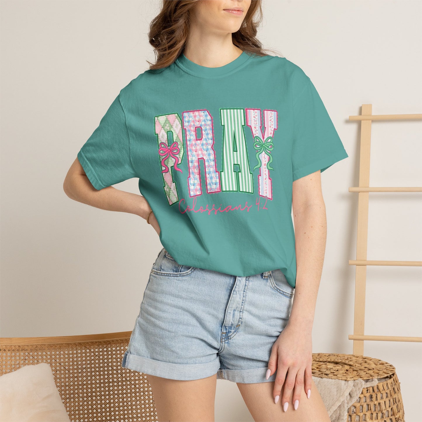 Pray Floral Graphic Tee
