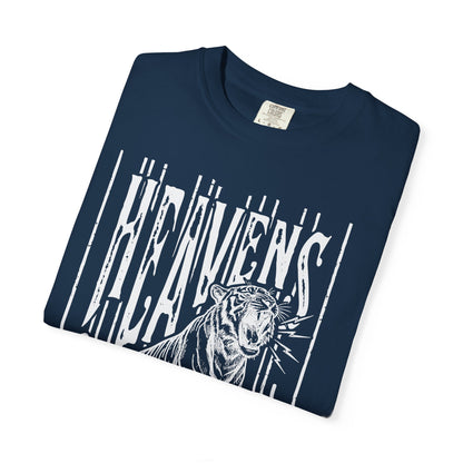 Heaven's Are Roaring Tiger Tee- Purple Writing