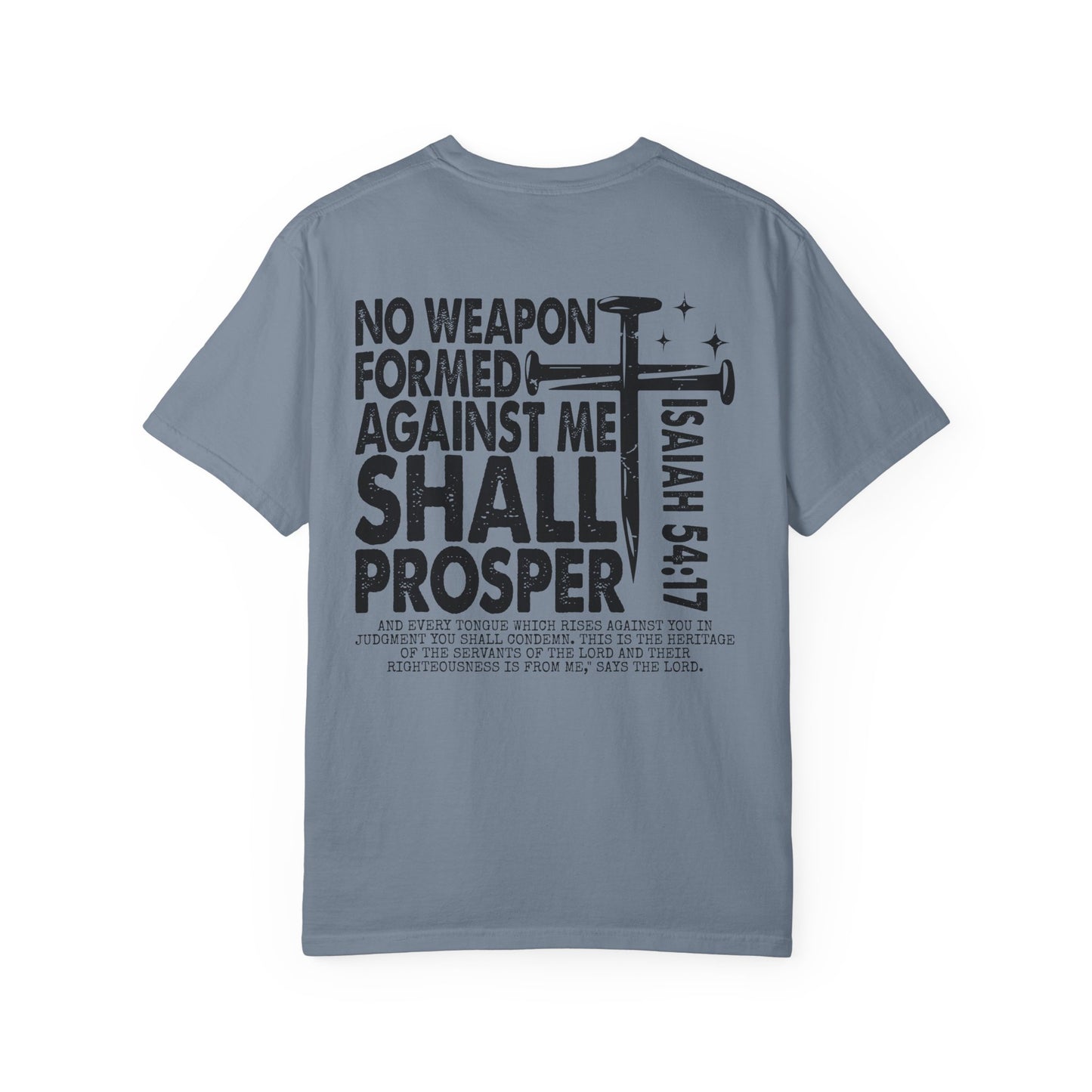 Isaiah 54:17 Faith Tee Front& Back