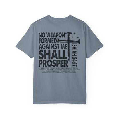 Isaiah 54:17 Faith Tee Front& Back