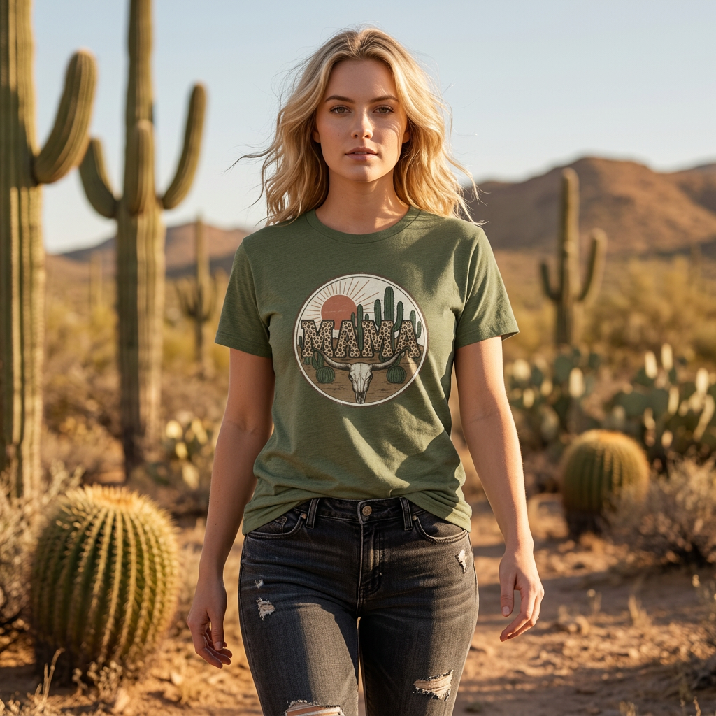 Mama Desert Western Tee