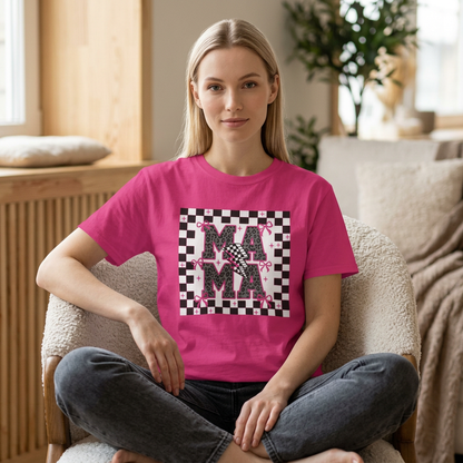 Mama Checkerboard Tee
