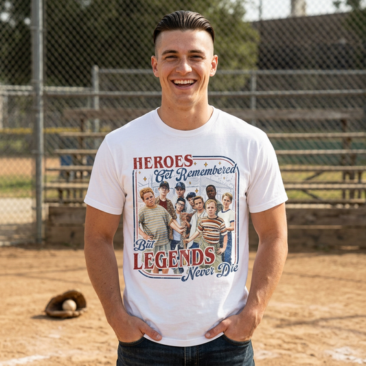 Heroes Get Remembered Legends Never Die T-Shirt