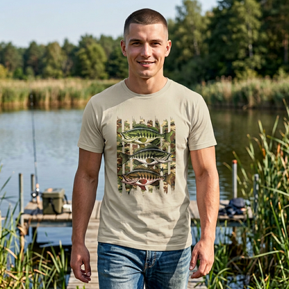 Fishing Bass Camouflage Tee