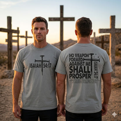 Isaiah 54:17 Faith Tee Front& Back