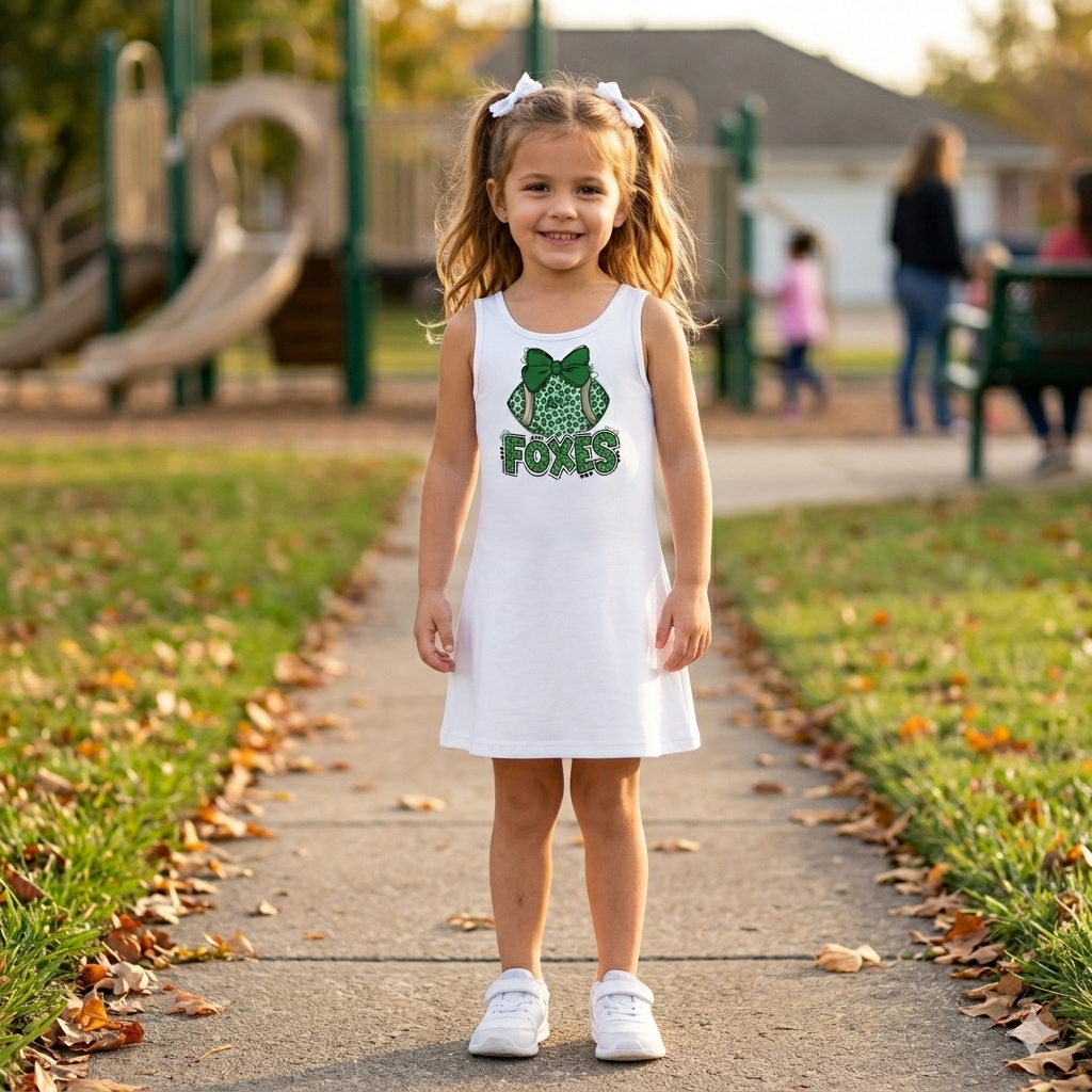 Girls Foxes Dress