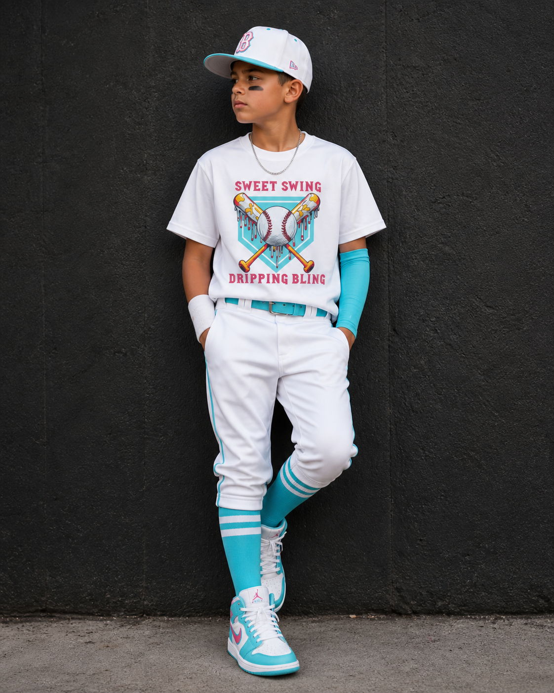 Sweet Swing Dripping Bling Boys Tee