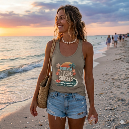 Sunsets Racerback Tank