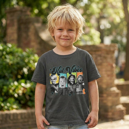 Boys Tee — 'Kid Vibes' Retro Pop Art Graphic Tee