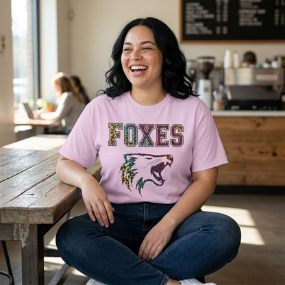Foxes Leopard Mascot Tee