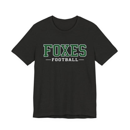Foxes Football Tee — Green Collegiate Team Shirt