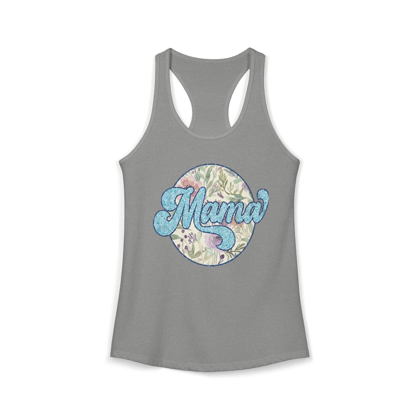 Mama Floral Racerback Tank
