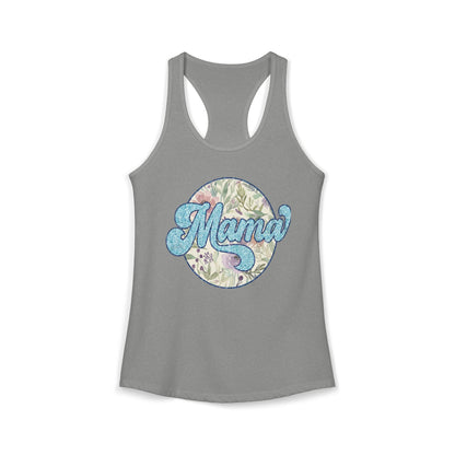 Mama Floral Racerback Tank