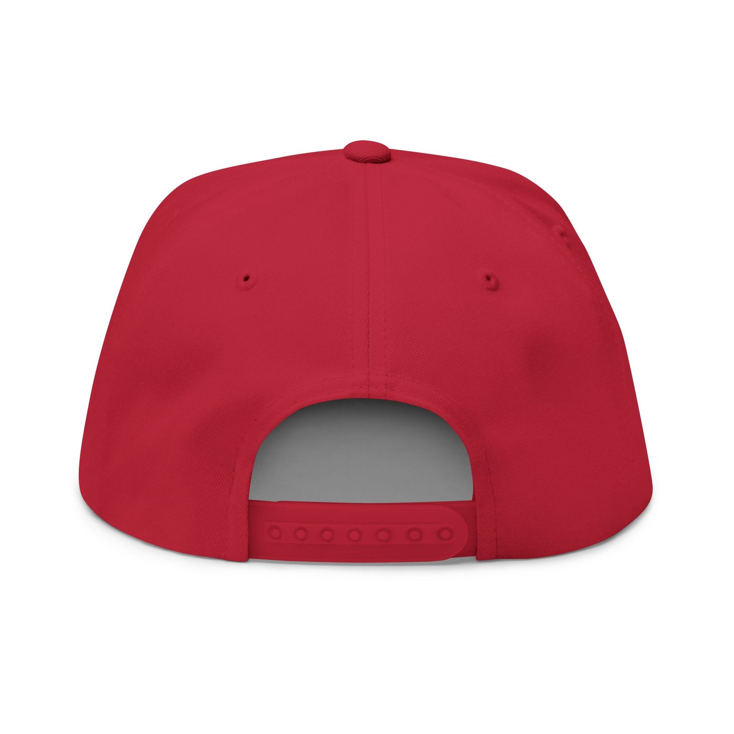 Embroidered Fish Hook Flat Bill Cap – Fishing Logo Snapback Hat