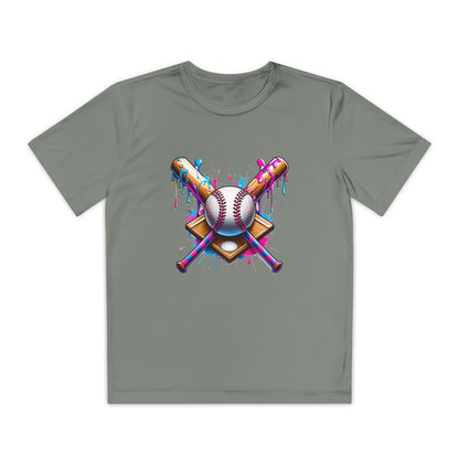 Colorful Drip Baseball Boys Tee