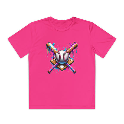 Colorful Drip Baseball Boys Tee