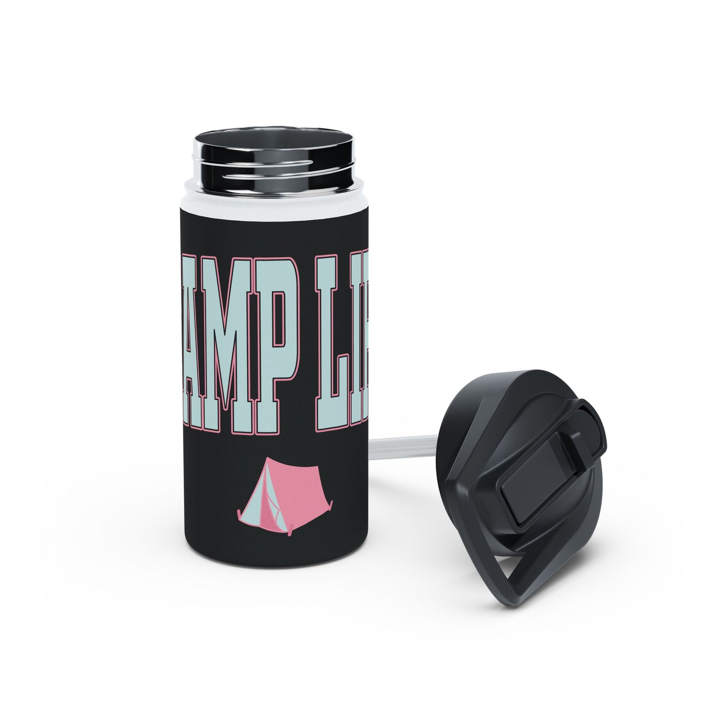 Camp Life Stainless Steel Water Bottle - BLACK