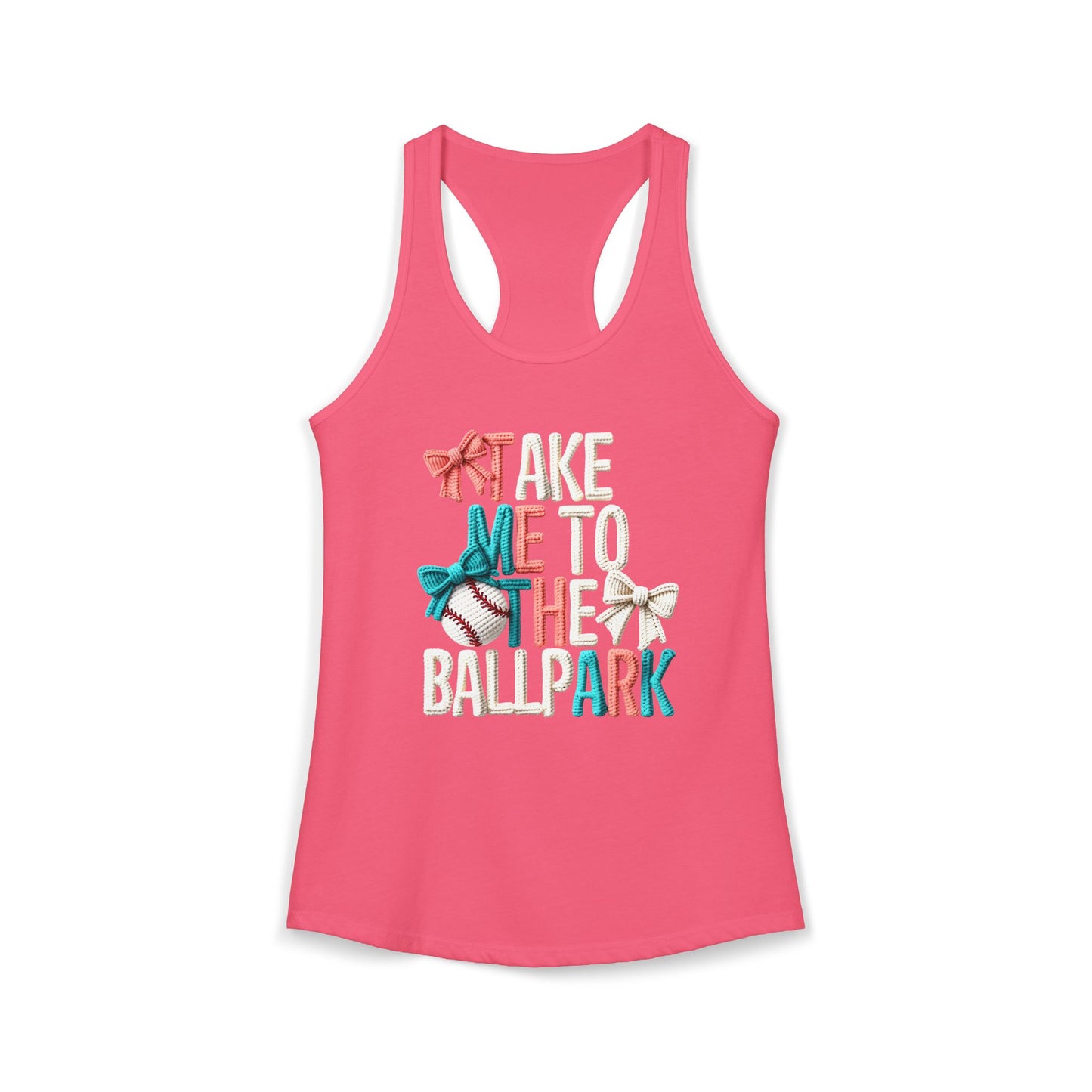 Take me to The Ballpark Racerback Tank