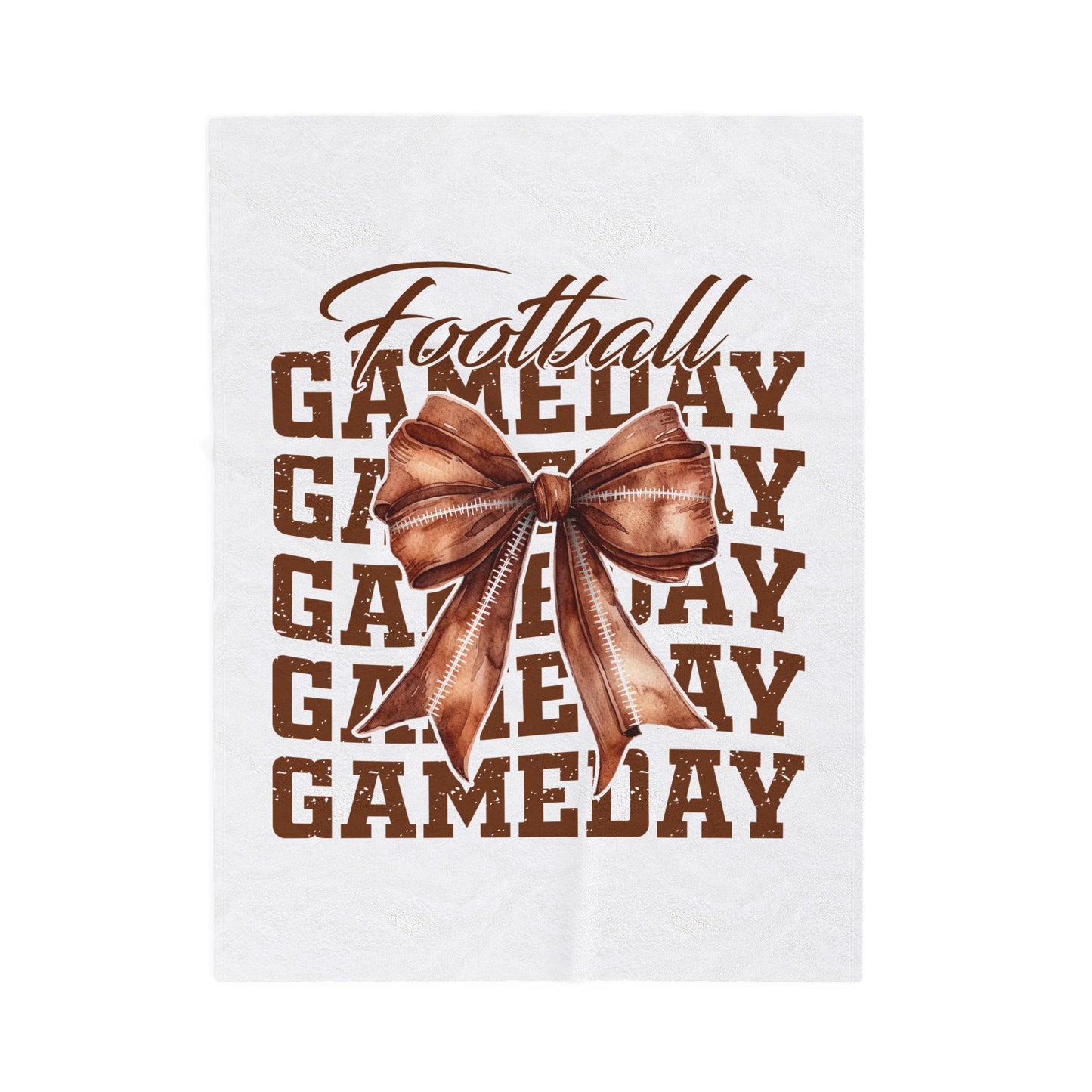 Football Gameday Velveteen Plush Blanket