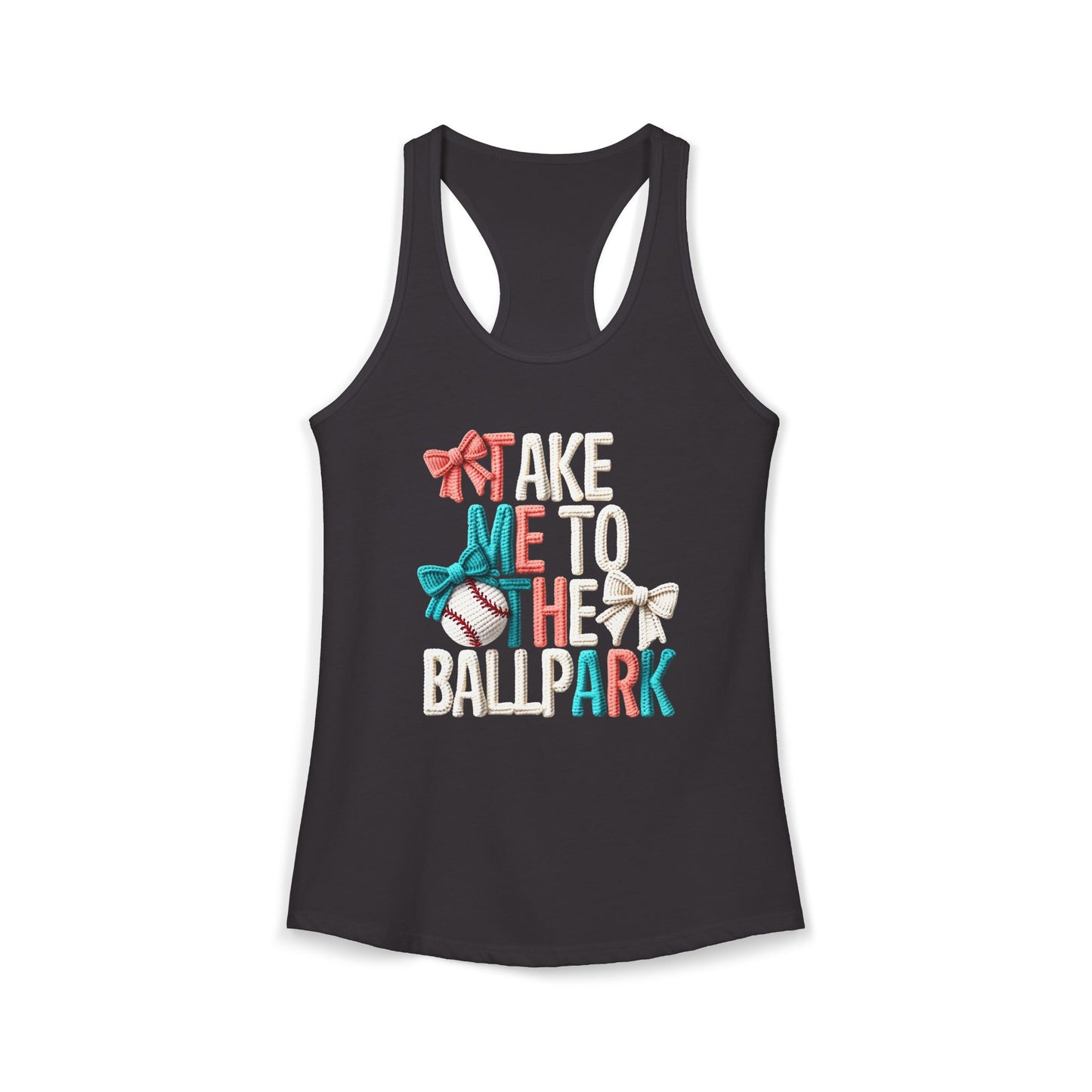Take me to The Ballpark Racerback Tank