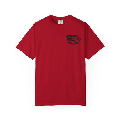 Fishing Bass T-Shirt — American Flag Bass Graphic Tee