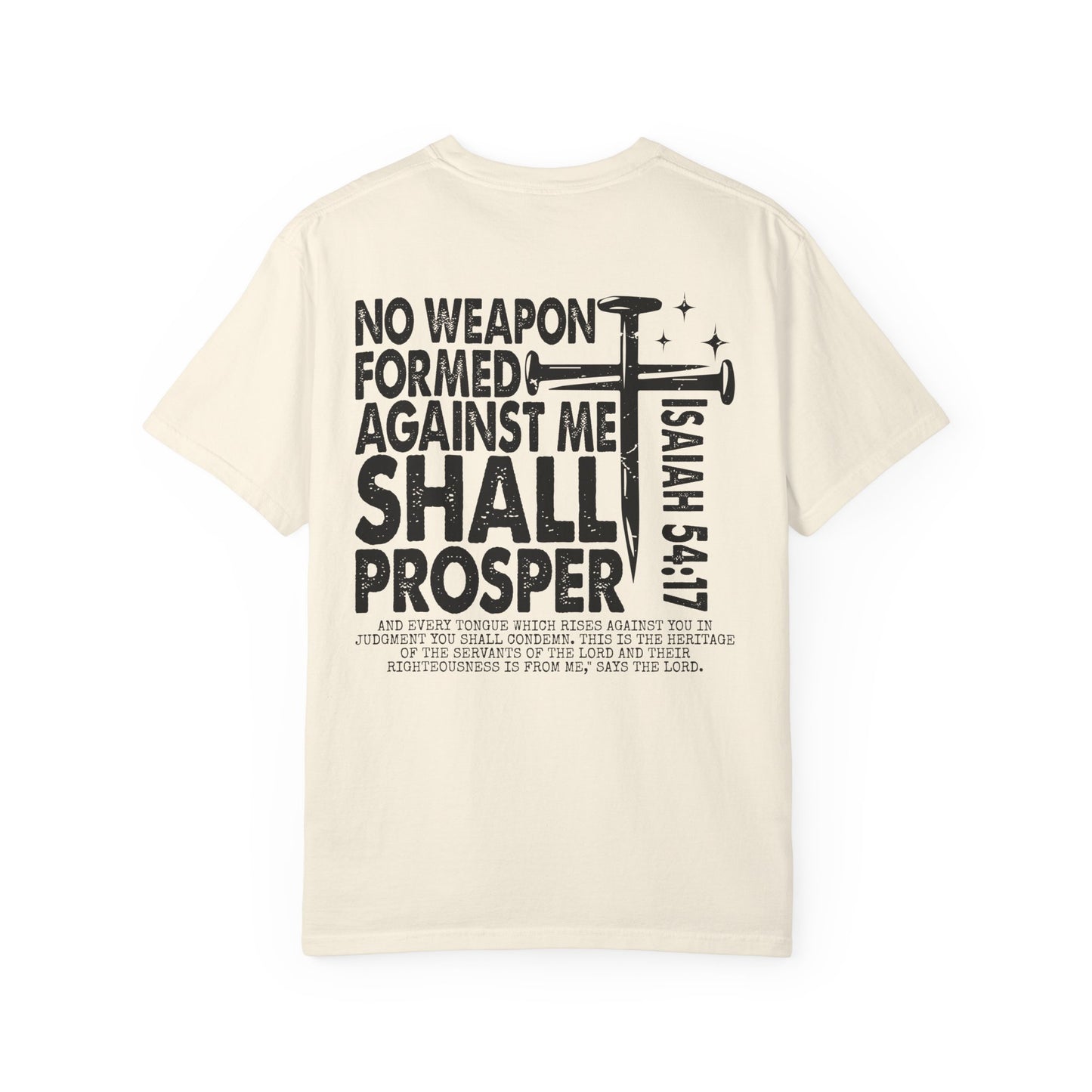 Isaiah 54:17 Faith Tee Front& Back