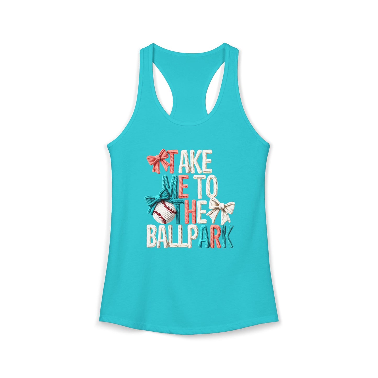 Take me to The Ballpark Racerback Tank